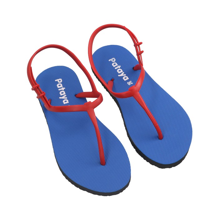 Sandal Sendal Jepit Wanita Strappy Boloni Pattaya Mirip Fipper Tali