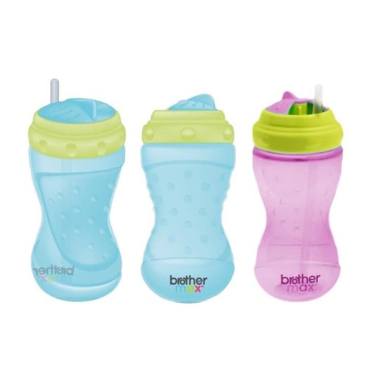 Brother Max Swivel Straw Bottle – Botol Minum Anak dengan Sedotan