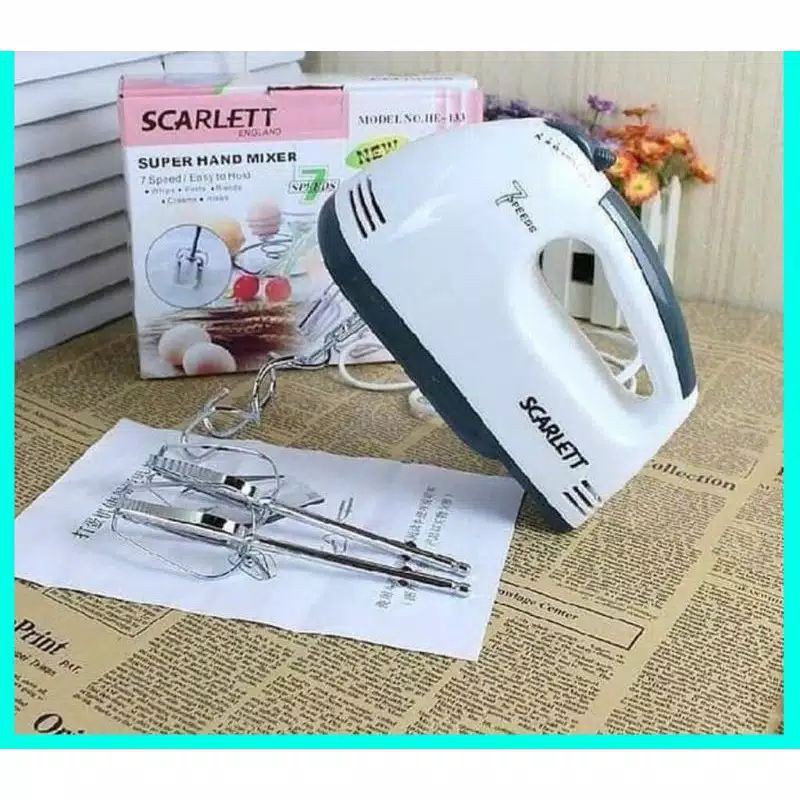 mixer listrik scarlett HE 133 hand mixer