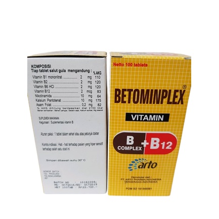 BETOMINPLEX BOTOL ISI 100 TABLET