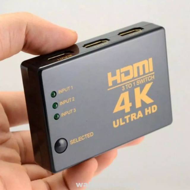 Durable 4K 1080P 3 Port HDMI HDTV 3D Video Switch Switcher Selector Splitter