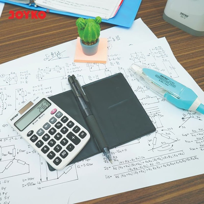 

HJK Joyko Calculator CC-43 Kalkulator Mini CC43 12 Digits Kecil Saku ORI MURAH ORIGINAL