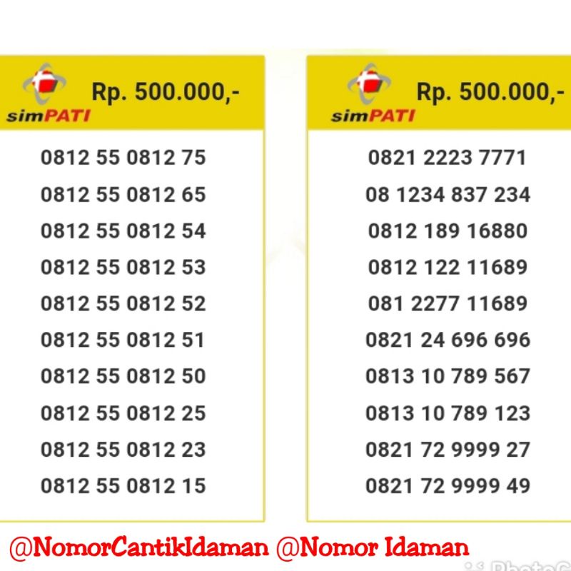 kartu perdana nomor cantik simpati 4g lte 80000 982 bsmri9