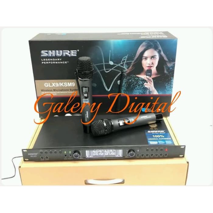 mic wireless shure GLX 9   KSM 9