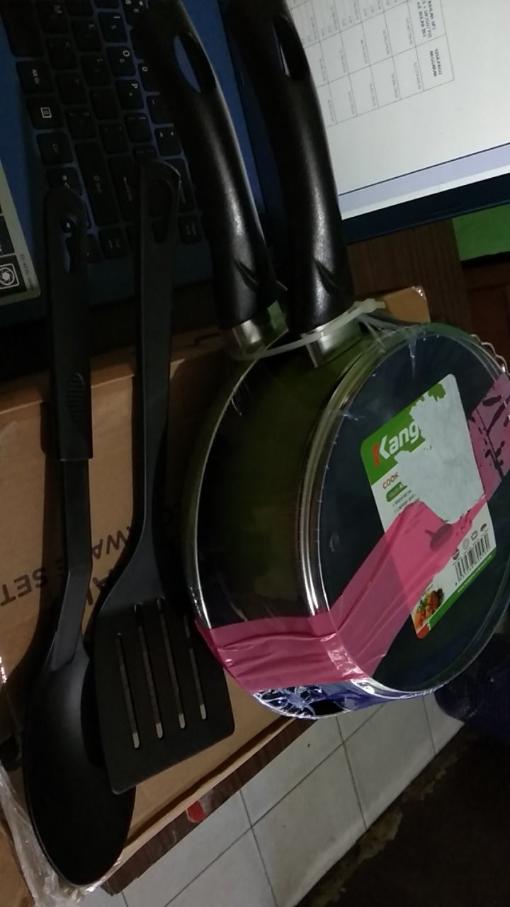 Kangaroo Emerald Cookware Set Fry Pan Sauce Anti Lengket - Alat Masak