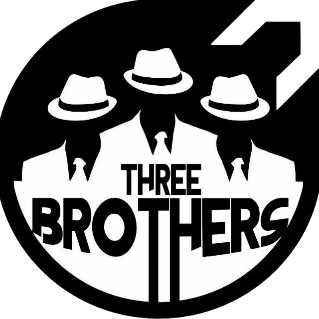 Three brothers. Roobet logo.