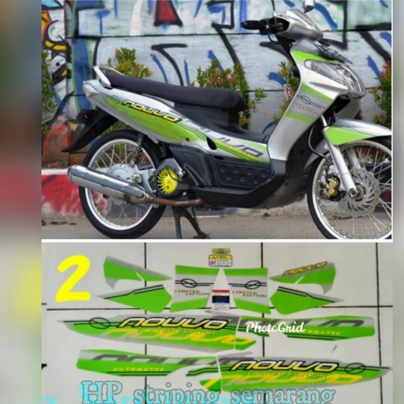 Striping Yamaha Nouvo lele Thailand hijau