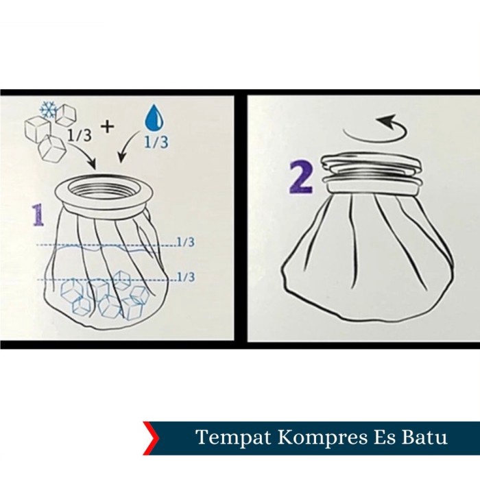 Cold Compess Ice Bag Kantong Kompres Es Air Panas Demam Luka Memar - Merah Kitty