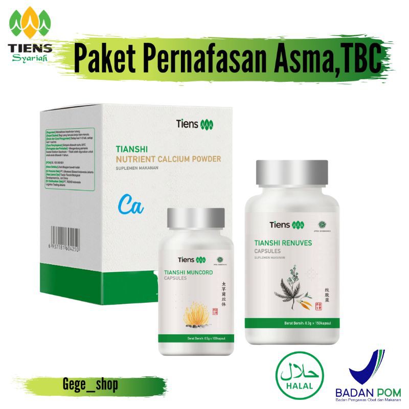 Tiens Calcium Renuves Muncord Obat Herbal  Asma & Tbc BY Gege Herbal