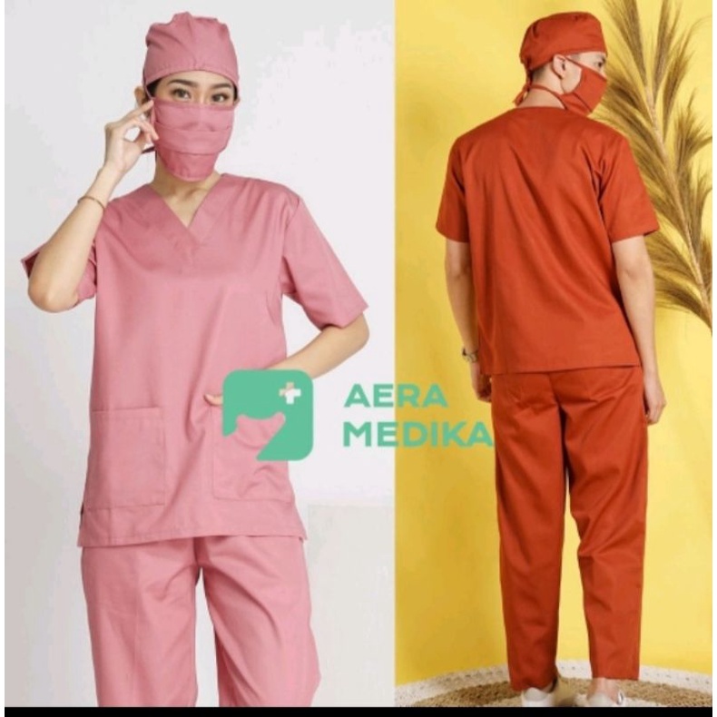baju jaga/ OK / scrub Medis/ baju Dokter/LENGAN PENDEK XXL, 5L