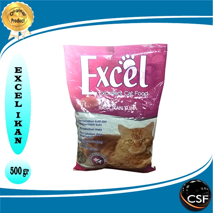 Makanan Kucing murah EXCEL 500gr ALL VARIAN