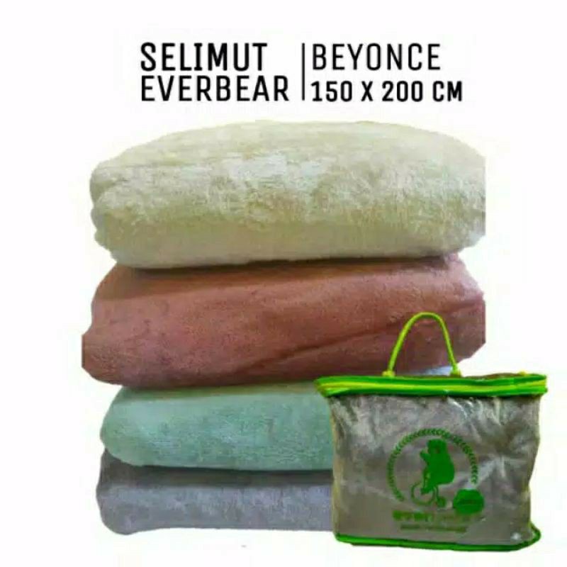 SELIMUT BULU LEMBUT IMPORT ORIGINAL MEREK EVERBEAR UKURAN 150X200 CM