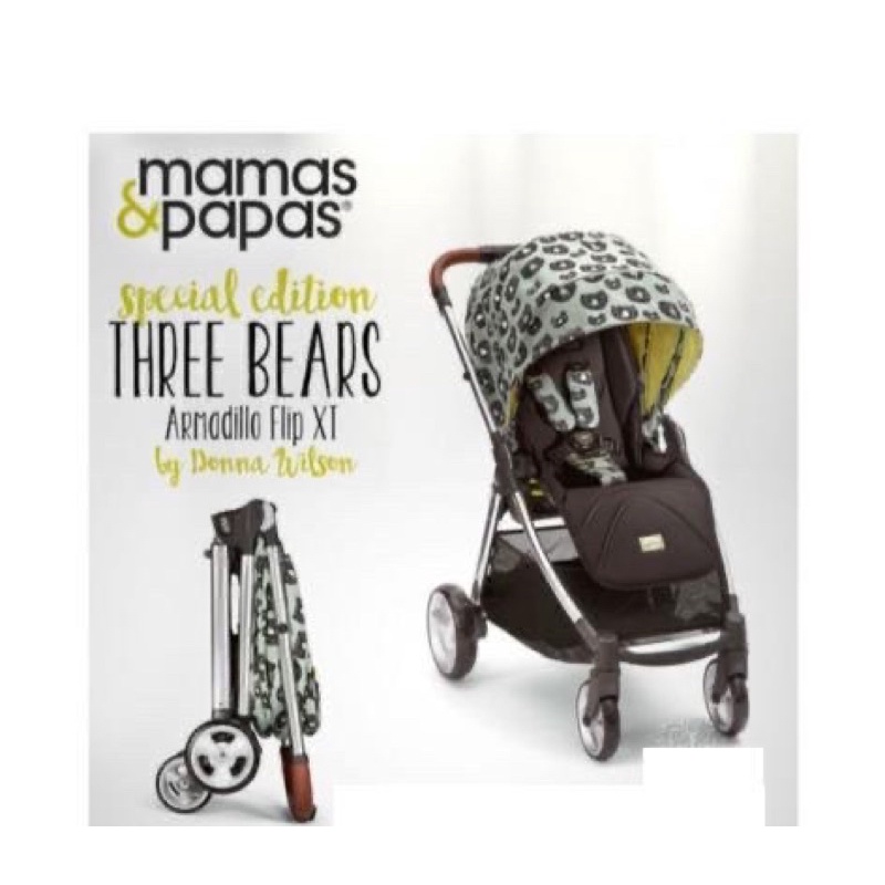 Stroller Mamas Papas Armadillo Flip XT Stroller Donna Wilson 3 Bears