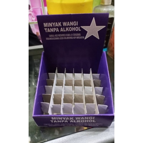 KARDUS DISPLAY TATAKAN PARFUM ROLL ON