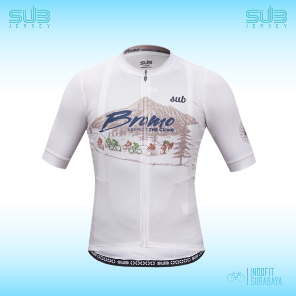 Jersey SUB Bromo Sand White 2022 Jersey Sepeda Sub Bromo Short Sleeve