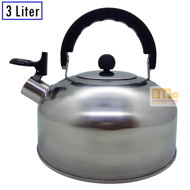 Whistling Kettle / Teko Bunyi Siul 3 Liter Stainless Steel