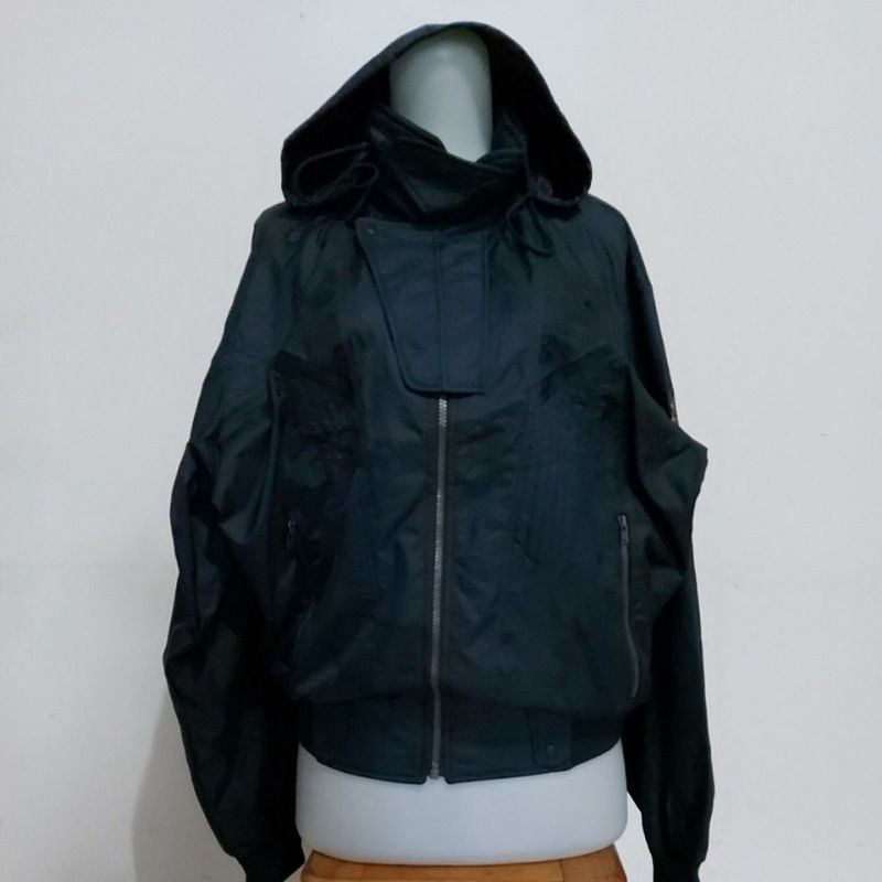 Jaket hoodie Kappa warna navy