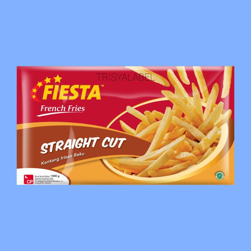 

1KG Fiesta Straight Cut French Fries | Frozen Food | TRISYALABEL
