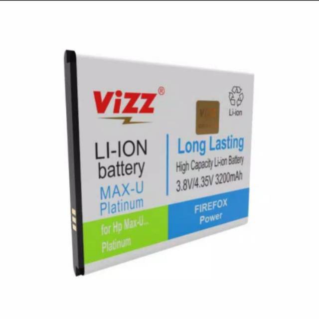 Vizz Double Power Battery Batre Baterai Vizz Smartfren Andromax U Max-U Platinum BL4N-1