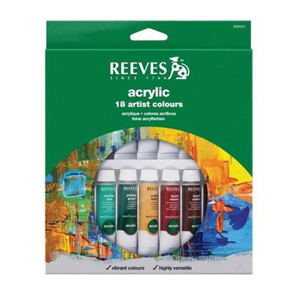 

Reeves 18 Acrylic Color Set