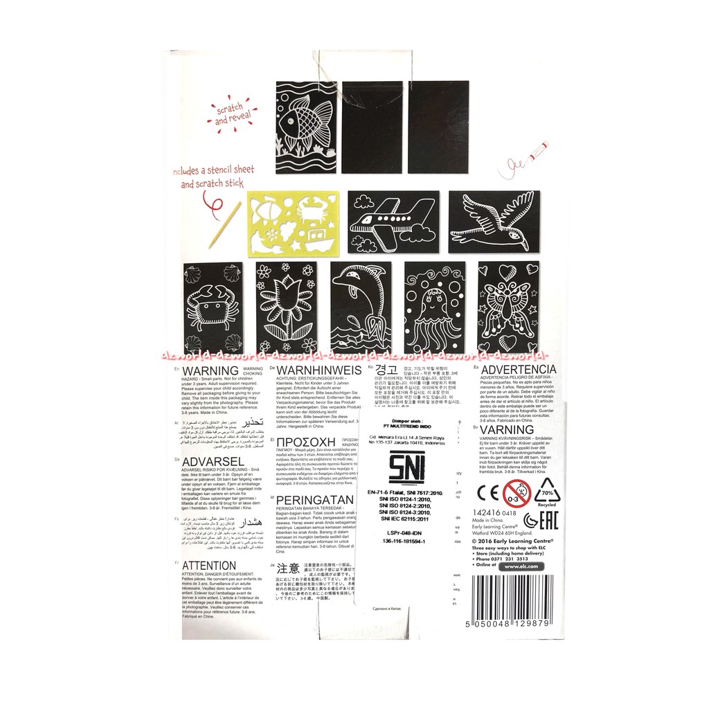 ELC Scratch &amp; Doodle Kit Mainan Edukasi Mainan Anak