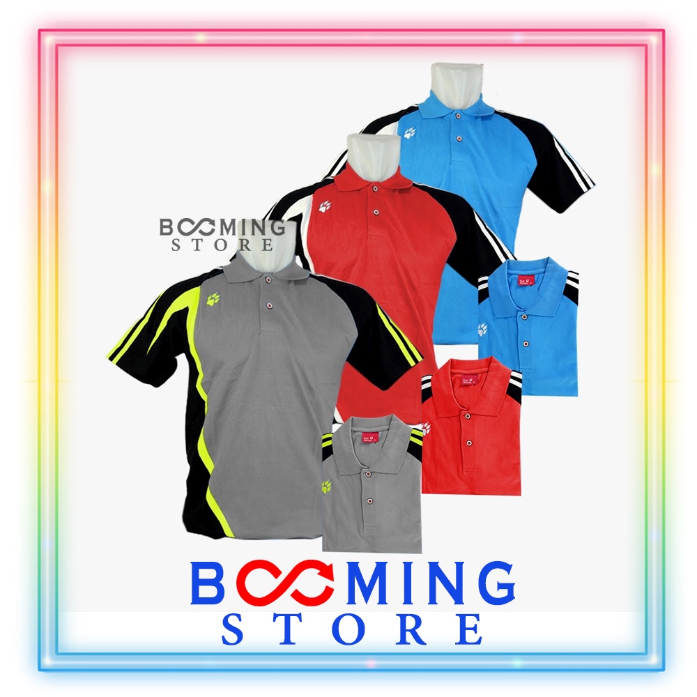 Baju Atasan Olahraga Tangan pendek Cowok/Cewek Dick Wolves BORIS POLO