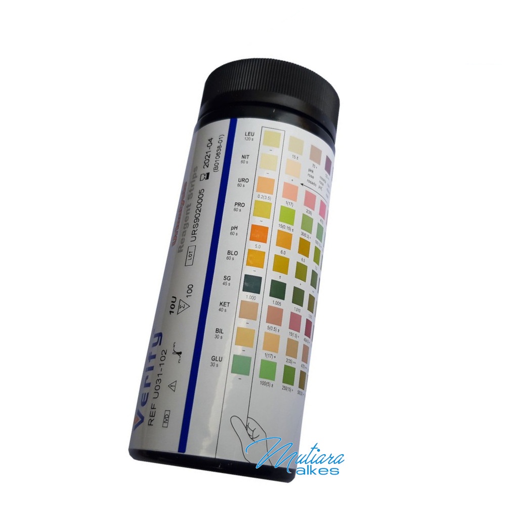 Verify Urinalysis Reagent Strip 10 Parameter / Tes Urine Verify 10PM