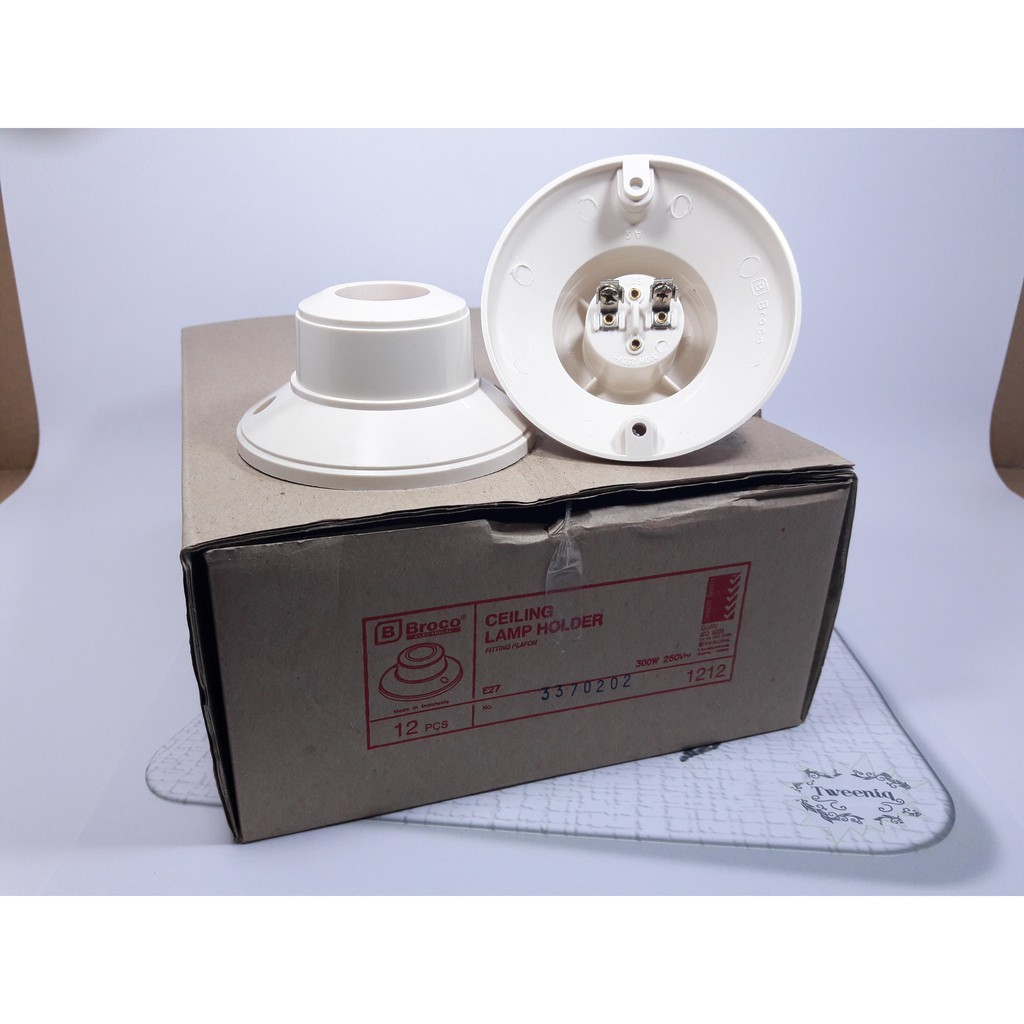 BROCO Fitting Plafon Lampu Bulat Broco 1212