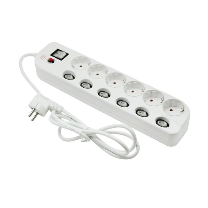 Multitap 6 Lobang + Fuse Breaker ( Kuningan ) LY256