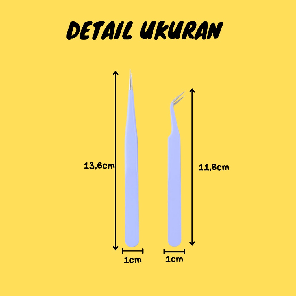 Pinset Stiker Bengkok Lurus Lengkung Untuk Dekorasi Hiasan Kue Sticker