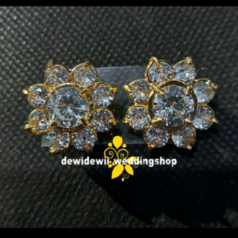 Anting Kleo / Giwang Pengantin (Batu Tanam , Batu Diamond)