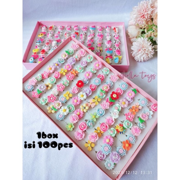 CINCIN ANAK BUNGA DAN BTS ISI 100pcs