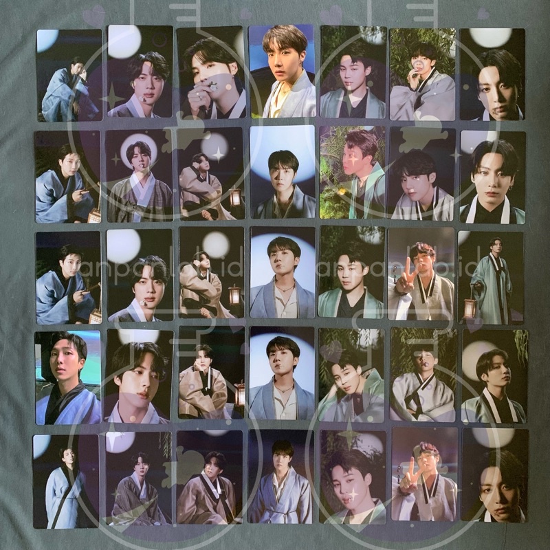 [READY STOCK] MINI PHOTOCARD MPC DALMAJUNG 2022 SPECIAL REGULER JIN V TAEHYUNG BULAN BUNGA PEACE BTS