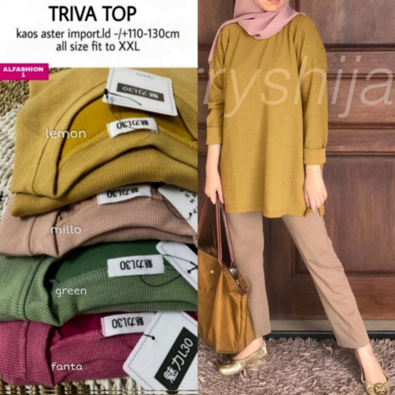 TRIVA TOP BLOUSE ORI BY ALFASHION