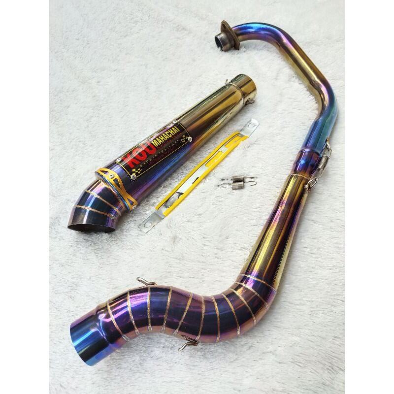 knalpot kenalpot kou mahacai semi kanan kobra cobra motor Vixion cbr150 cb150