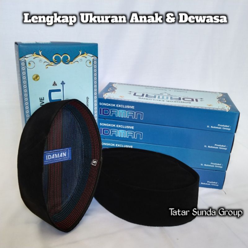 Peci Hitam Tinggi 6cm 7cm 8cm 9cm Polos Non Ac Kopiah Songkok Pria Peci Santri Ukuran Anak Dan Peci Ukuran Dewasa Tinggi 6 cm 7 cm 8 cm 9 cm