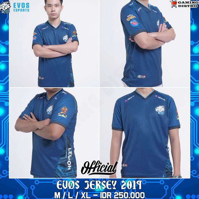 Jersey Team Evos Original - Kaos Evos Original - Gratis Tambah Nick .Aruansy.Olshop