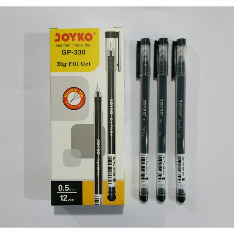 

pulpen gell joyko GP 330 per kotak isi 12 pc