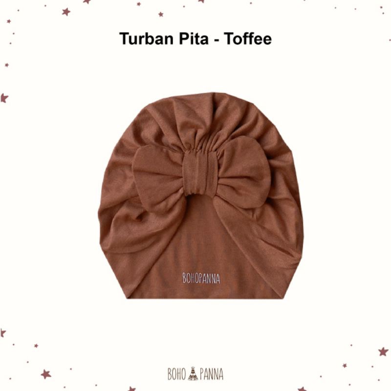 CILLABABY - BOHOPANNA | BOHOBABY TURBAN PITA (Topi Anak Bayi)-Toffee