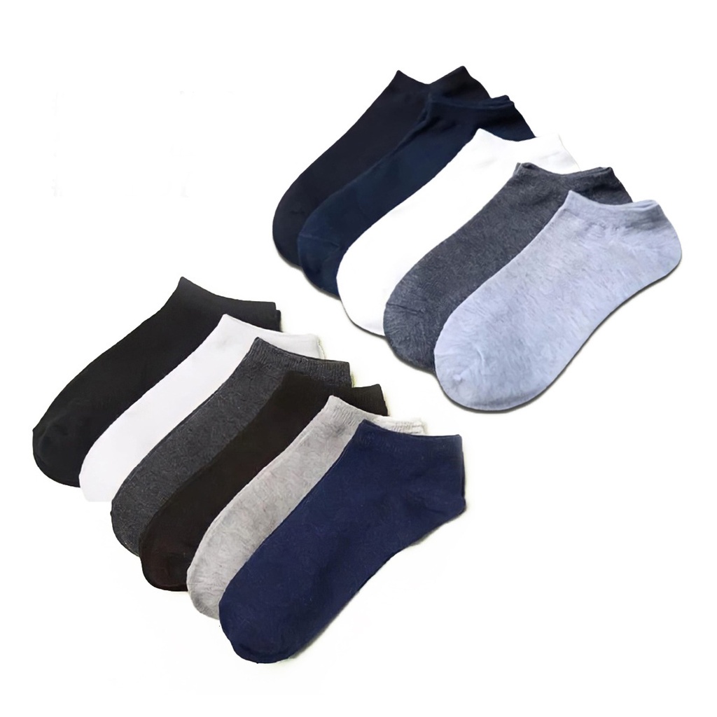 Kaos Kaki Pendek Sock Ankle 6 Pasang 12 Pcs