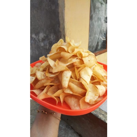 

keripik singkong original gurih enak. 250 gram