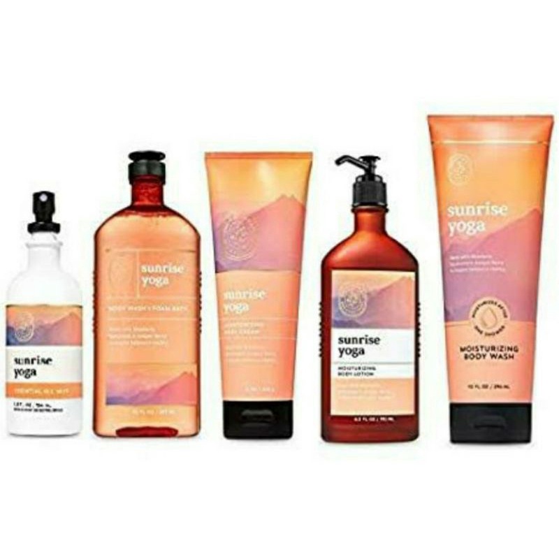 BATH AND BODY WORKS BBW SUNRISE YOGA MANDARIN SPEARMINT JUNIPER BERRY SERIES BODY MIST BODY CREAM BODY LOTION BODY WASH SHOWER GEL WALLFLOWER SCENTPORTABLE POCKETBAC BODY SCRUB DEEP CLEANSING SOAP PILLOWMIST ROOMSPRAY LUXURY BATH GENTLE FOAMING GENTLE GEL