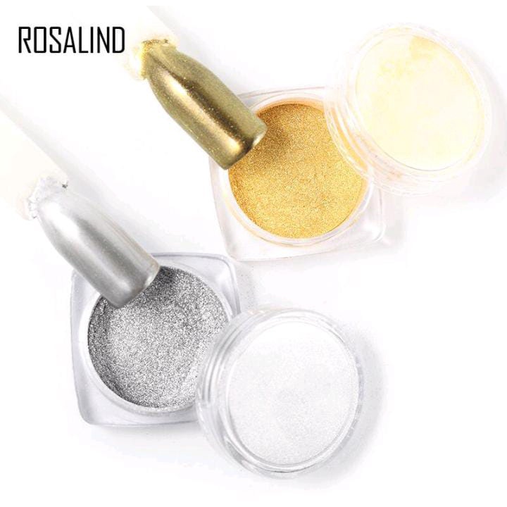 ROSALIND MIRROR POWDER KUTEK NAIL ART / GLITTER POWDER / SERBUK GLITTER / KUTEK KUKU