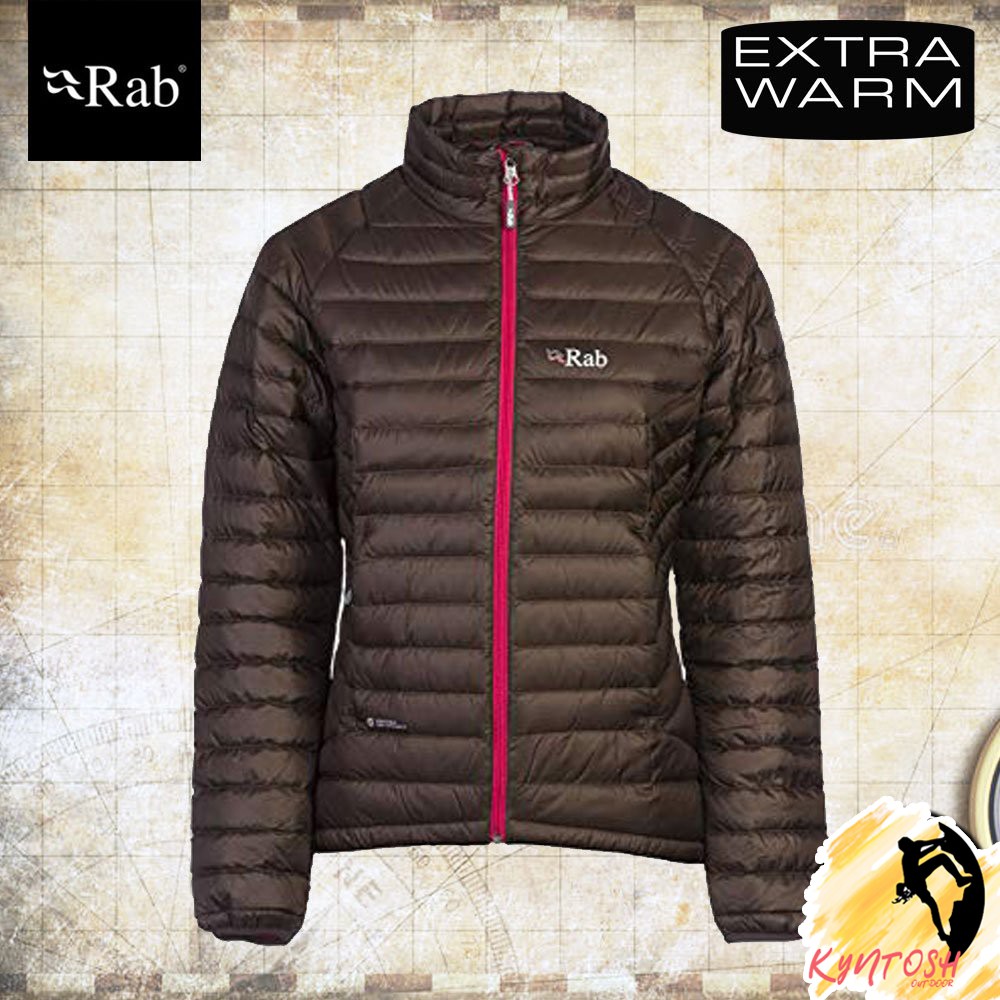 Jaket Gunung Winter Wanita Rab Microlight Womens Down Jacket Peat ORIGINAL JORIR006B