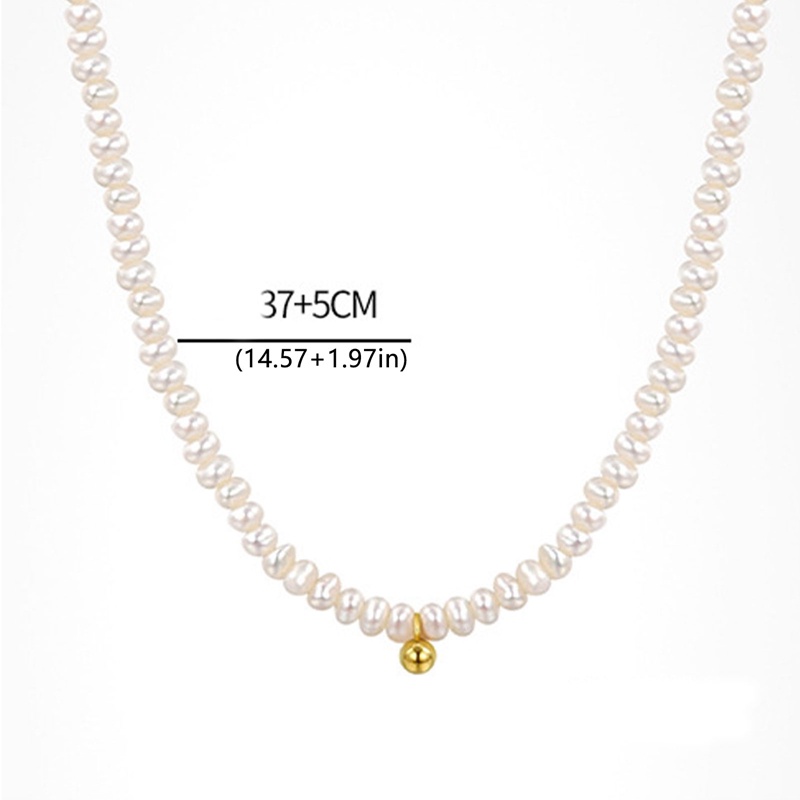 Kalung Rantai Choker Hias Liontin Mutiara Gaya Perancis Untuk Wanita