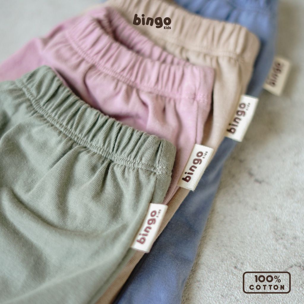 BINGOKIDS | PAJAMAS SET / Piyama Polos Anak Balita / Baju Tidur Setelan 1-5 Tahun       Unisex Anak Laki Perempuan Bahan Katun Cotton Premium Biru Sage Green Hijau Beige Cream Krem Pink Pastel