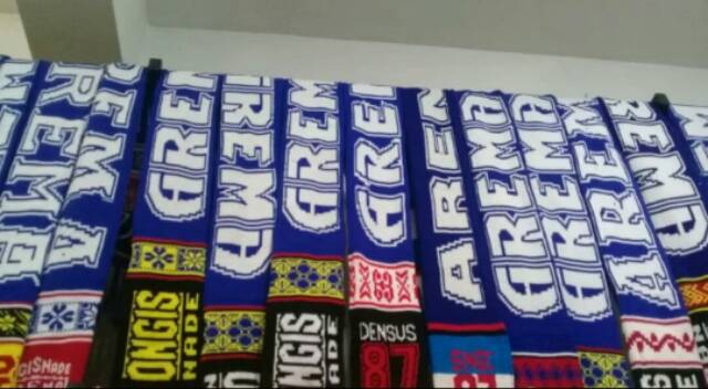 Syal Arema 12 Get Lokal Scarf Aremania Biru Singo Edan 1987 Syall Malang Terbaru 2019