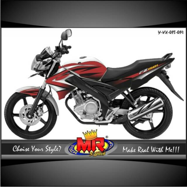 Decal Premium Vixion old lama merah Stiker Sticker striping 05 spec A