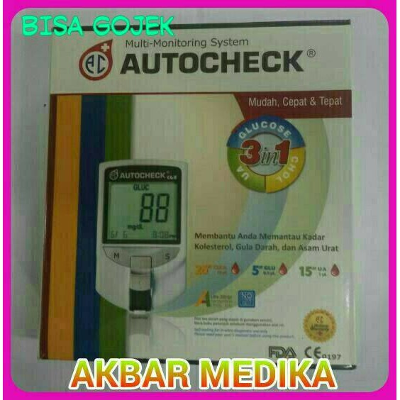 

Autocek Gcu 3 In 1 Cek Gula Asam Urat Kolesterol By As