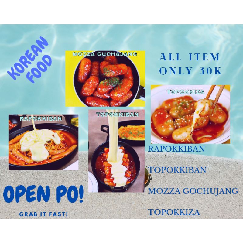 

KOREAN FOOD RAPOKKIBAN TOPOKKIBAN MOZZA GOCHUJANG TOPOKKIZA